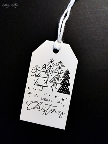 Geschenkanhänger Karte Merry Christmas